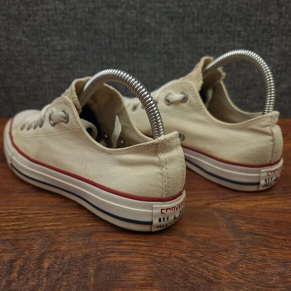 Converse Chuck Taylor All Star Low Sneakers Womens 7 Off White Canvas Casual - Picture 7 of 13